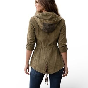 Anthropologie Hei Hei Camouflaged Lace Anorak Jacket